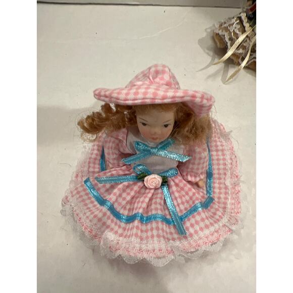 Lot 7 Vintage Mini Porcelain Dolls Victorian Fancy Friends Baby Collectibles - Picture 8 of 10